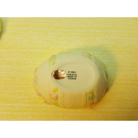 Enesco Easter Egg Trinket dish Ceramic egg shaped BB327 - Picture 5 of 7
